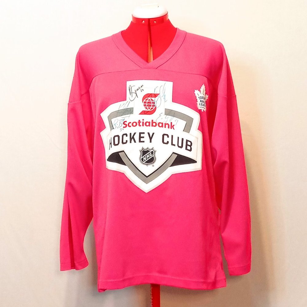 CCM Toronto Maple Leafs hockey jersey signed US S